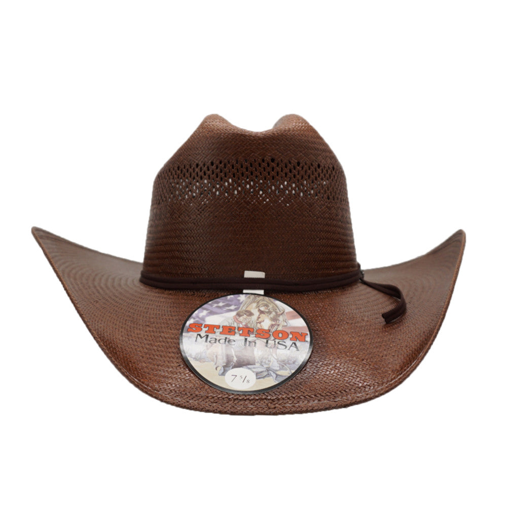 Stetson 10x "Long Shot" Straw Hat - Chocolate