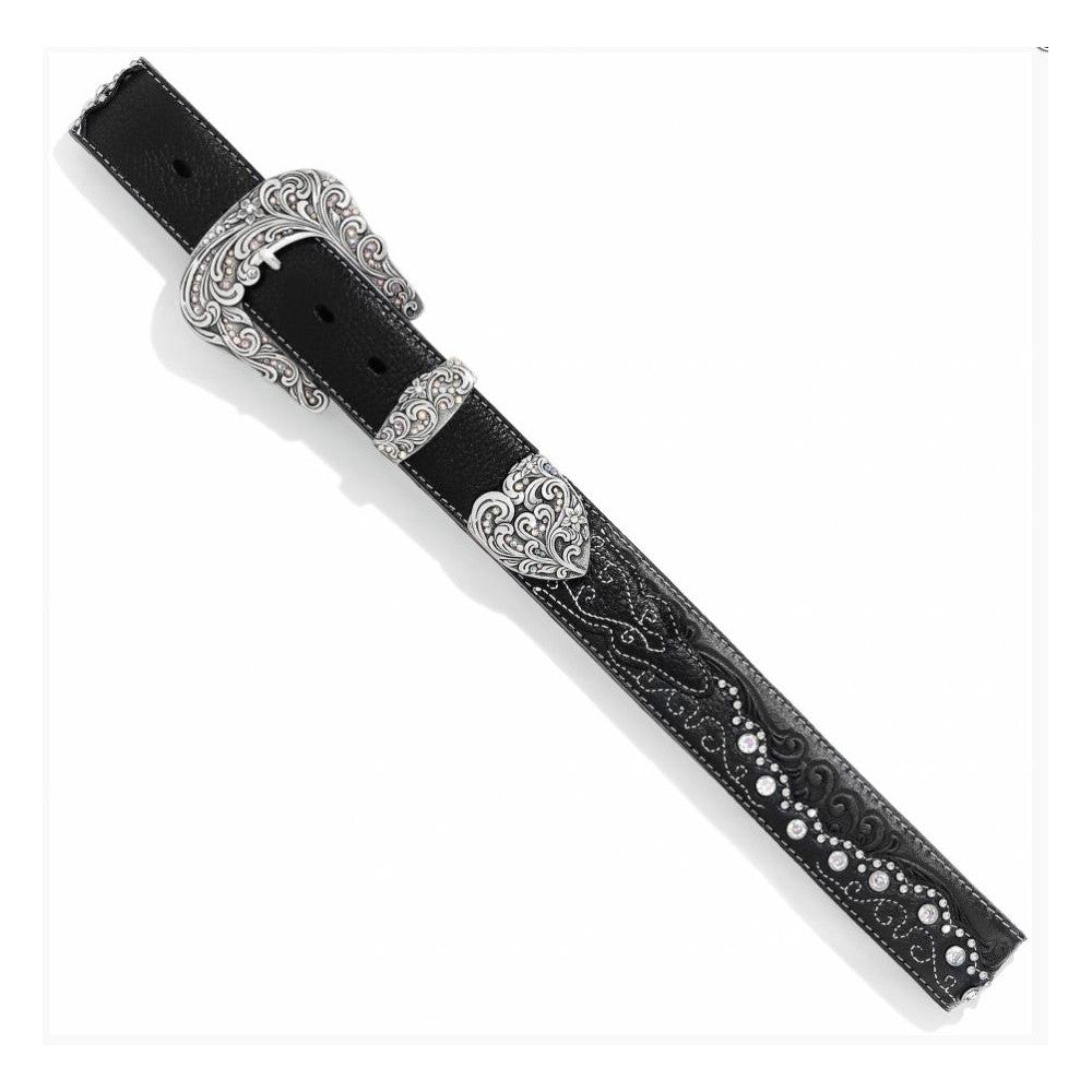 Tony Lama C50493 "Kaitlyn Crystal" Women's Belt - Black