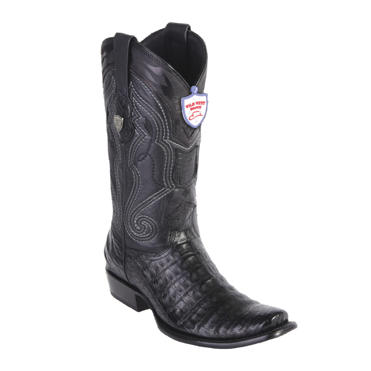 Wild West Boots H79 Dubai Boot Caiman Belly - Black