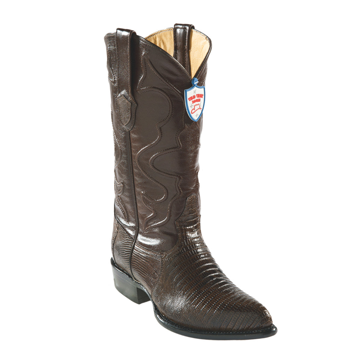 Wild West Boots H99 J-Toe Lizard - Brown