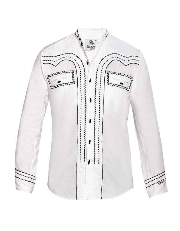 Camisa Charra Ranger's 151CA01 - White