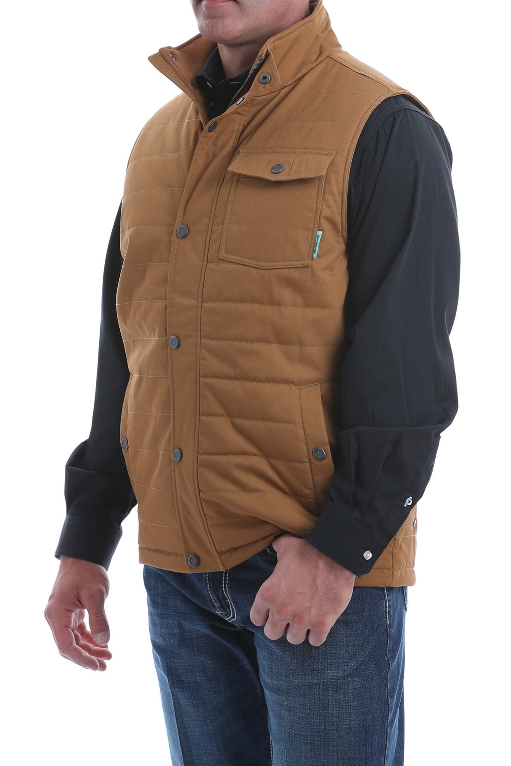 CINCH Men's Quilted Wax Coated Canvas Vest 1532001