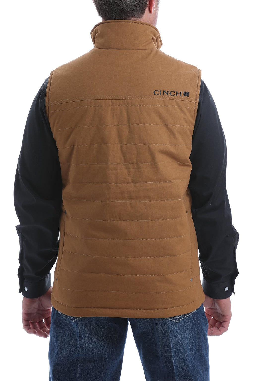 CINCH Men's Quilted Wax Coated Canvas Vest 1532001