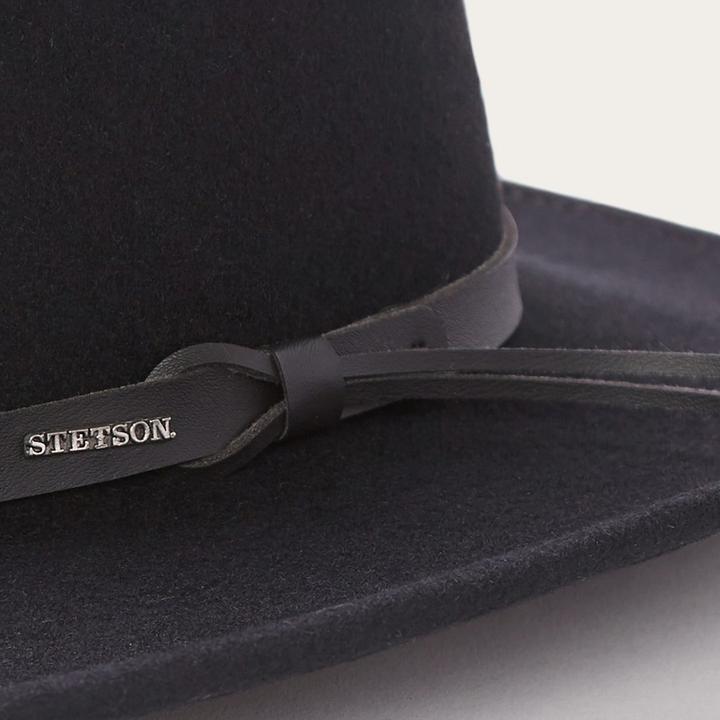 Stetson "Black Hawk" Crushable Outdoor Hat - Black
